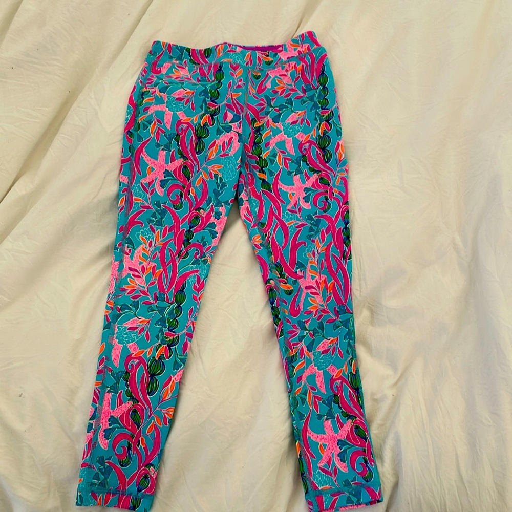 Lilly Pulitzer kids Luxletic Leggings size 6-7
